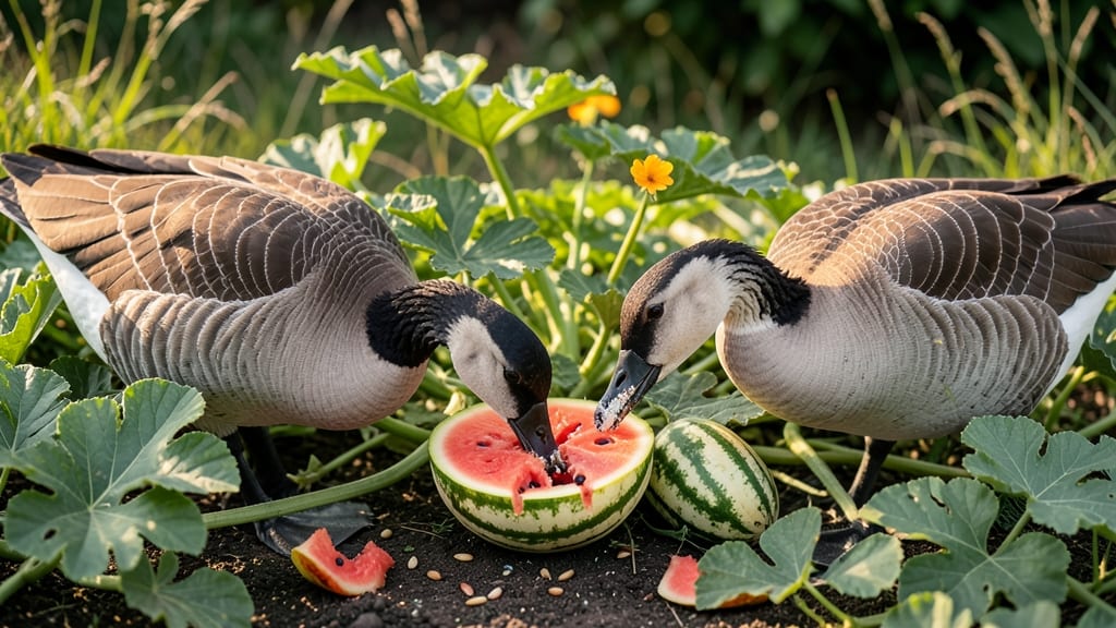 Do Geese Eat Watermelon: What Veterinarians Confirm About Safe Feeding